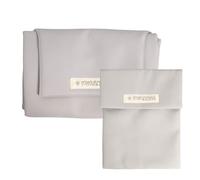 MIMUSELINA Set Fasciatoio Portatile Neonato e Porta Pannolini | Fasciatoio Impermeabile Pieghevole in Similpelle | Accessori Neonato per Viaggio e Passeggiate | Realizzato a Mano in Spagna