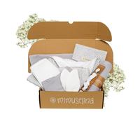 MIMUSELINA Set Regalo Neonato | Cesto Nascita Bimbo o Bimba | Regalo Nascita Originale | Regali Baby Shower Unisex | Cofanetto Neonato Disponibile in Diverse Dimensioni | Tibet, Large