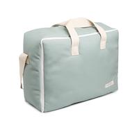 MIMUSELINA | Valigia Ospedale Bebe - Valigia Tessuto per Nascita del Bambino - Borsa Maternità Ospedale - Valigia Bebe Ospedale Neonato Ideale anche per Viaggi e Weekend Medio, Green Avenue, Moderno