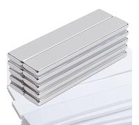 MIN CI Magneti al Neodimio Extra Forti, 10 Pezzi Calamite Potenti Adesive, Magnete Rettangolari per Frigo Lavagna Artigianato Officina(60x10x3mm)
