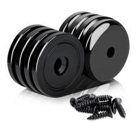 MIN CI MTS Magnete - Magneti al neodimio con foro, 45 kg (100 lbs) da avvitare, 36 mm, magneti rotondi al neodimio, extra forti, piatti, con filettatura, grande magnete da avvitare