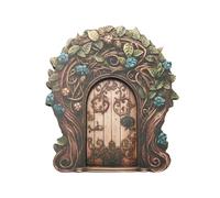 Min Fairy Garden Door - Alberi Legno, Ingresso Mistico All'aperto | Passaggio Capriccioso Gnomo, Porta Capanna Fantasia, Ornamento In Miniatura Decorativo, Magica Rustica per Giardino, Pat