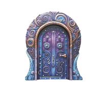Min Fairy Garden Door - Alberi Legno, Ingresso Mistico All'aperto | Passaggio Capriccioso , Porta Capanna Fantasia, Ornamento In Miniatura Decorativo, Rustica per Giardino, Pat