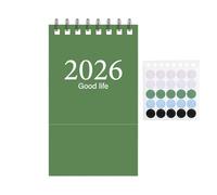 Min-i Calendario Da Tavolo, Programmazione Visiva, 10,2x7,6x5,7 Cm, Agenda Portatile Per Date, Organizzatore Di Pianificazione Mensile, Base Di Supporto Stabile, Per Workstation, Casa
