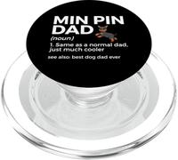 Min Pin Dad Definition Pinscher in miniatura Il miglior papà cane di sempre PopSockets PopGrip per MagSafe