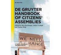 Min Reuchamps De Gruyter Handbook of Citizens’ Assemblies (Copertina rigida)