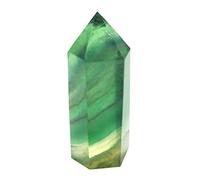 Mina Heal Polar Jade Bacchette di Cristallo curative alla Fluorite Naturale, Appuntite e sfaccettate per la Decorazione della Terapia della Meditazione del Chakra del Reiki (1 Pezzo Taglia L)