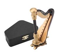 MINA MODELLO MINI HARP, 3,5 pollici di simulazione di simulazione di replica di replica Ornamenti con per la decorazione del tavolo degli uffici domestici