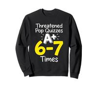 Minacciato Pop Quiz A Plus 6 7 Volte Insegnante di Matematica Felpa