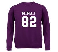 Minaj 82 - Bambini Felpa/Maglione - Nicki 1982 Cantante Rapper Compleanno Regalo