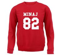 Minaj 82 - Bambini Felpa/Maglione - Nicki 1982 Cantante Rapper Compleanno Regalo