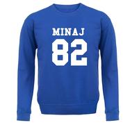 Minaj 82 - Bambini Felpa/Maglione - Nicki 1982 Cantante Rapper Compleanno Regalo