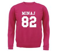 Minaj 82 - Bambini Felpa/Maglione - Nicki 1982 Cantante Rapper Compleanno Regalo