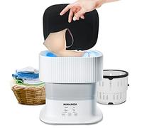 Minanov Mini lavatrice portatile - Lavatrice pieghevole/pieghevole con 3 modalità di pulizia per vestiti del bambino, calze, biancheria intima, mini lavatrice portatile per dormitorio, campeggio