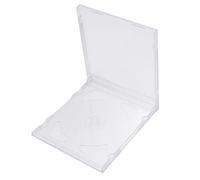 MINAOLULUS 10 Pezzi Custodie CD Trasparenti in Plastico, Doppia Capacità per 2 CD o Dvd, Formato Portatile e Comodo da Trasportare, per Mixtape e Diario