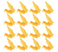 MINAOLULUS 100 Pezzi Gru Origami Gialle Pre-piegate 10x10 Cm Decorazioni Origami Giapponesi per Feste, Matrimoni e Compleanni, Ornamenti Leggeri in Carta Piegata per Allestimenti