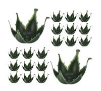 MINAOLULUS 100 Pezzi Sepali di Fiore Artificiale in Plastica, Accessori Floreali la Casa per Forniture per Bouquet di Fiori di Rosa, Calici per Composizioni Fai da Te Elevato Realismo