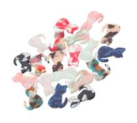 MINAOLULUS 20 Pezzi Ciondoli Gatti in Acrilico per Creazioni Fai da Te, Accessori Delicati per Orecchini e Gioielli, Leggeri e Facili da Collegare in Serie Colore Casuale
