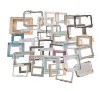 MINAOLULUS 35 Adesivi Autoadesivi per Cornici Vintage per Scrapbooking e Album, Set di 35 Cornici Decorativi per Diari, Planner e Art Journal, Materiale per Fai da Te e Conservazione Ricordi