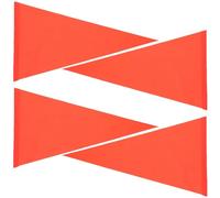 MINAOLULUS 4 Pezzi Bandiere Riflettenti per Bici in Pvc 21x42x42 Cm, Bandiera di Sicurezza Antistrappo per Ciclismo Urbano, Visibilità Alta e Anziani, Adatta a Biciclette, Rimorchi