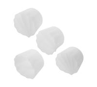MINAOLULUS 4 Pezzi Tazza in Silicone con Design a Tre Scomparti per Processo Semplificato di Versamento Pittura su Tela e Legno Accessorio per Fluid Art Colore Casuale