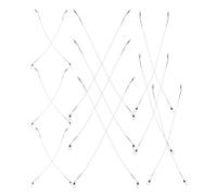 MINAOLULUS 40 Pezzi Filo d'Acciaio da Pesca con Connettori e Blocco, Verde | Alta Resistenza e Design Anti Morso, per Acqua e Salata, Accessorio da Pesca Versatile