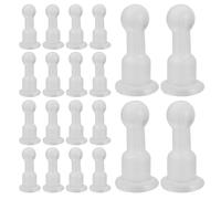 MINAOLULUS 50 Pezzi Fermaorecchie in Silicone Trasparente per Orecchini a Bottone, Chiusure Posteriori Lunghe Invisibili per Creazione Fai da Te, Accessori per Bigiotteria e Uso Quotidiano