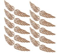 MINAOLULUS 50 Pezzi Ritagli in Legno Grezzo D’angelo senza Fori, Decorazioni in Legno Fai da Te per Ornamenti e Abbellimenti Artigianali, Materiali Naturali per Progetti Creativi