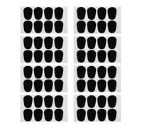 MINAOLULUS 64 Pezzi Cuscinetti Ovali per Sassofono Contralto e Clarinetto, Patch Pad in Gomma per Bocchino, Protezione Denti e Comfort per Musicisti Strumenti a Fiato