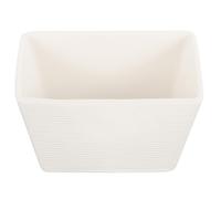 MINAOLULUS Barattolo a Forma di Cubo e Bianco di Zucchero in Ceramica Resistente ad Alte Temperature Facile da Pulire, per Cene in Famiglia e Hotel Moderno
