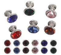 MINAOLULUS Borchie Rivetti per Artigianato in Pelle 120 Pezzi da 8 MM, Strass di Cristallo su Base in Lega Resistente, per Accessori Moda Come Borse e Cinture, Uso Creativo