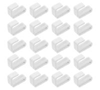 MINAOLULUS Confezione da 20 Ganci in Plastica a Forma di S per Appendi Utensili da Cucina, Realizzati in Plastico Bianco per Massimizzare L'efficienza dello Spazio e L'organizzazione