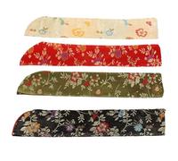 MINAOLULUS Custodia di Natale Ventagli di Ventaglio Pieghevole 4 per Pezzi e Elegante Borsa Protettiva Versatile Carta Compleanni Feste