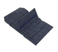 MINAOLULUS Custodia per Ferri da Maglia in Pelle Pu con 13 Fessure Elastiche, Organizer Portatile per Ferri Circolari e Uncinetti, Borsa da Viaggio con Chiusura a Bottone per Accessori