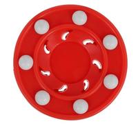 MINAOLULUS Disco da Hockey su Strada Leggero in Pp Rosso Antishock per Allenamento Professionale Indoor su Pista Ghiaccio per Squadre e Associazioni