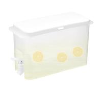 MINAOLULUS Dispenser per Detersivo Liquido da 3,5L Bianco in PP a Perdite Rubinetto, Comodo per Uso Quotidiano in Lavanderia e Cucina