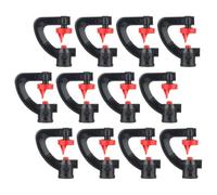 MINAOLULUS Irrigatore a Rifrazione Tipo G 180° 20 Ugelli Atomizzatori Rotanti in Plastica per Irrigazione Giardino e Prato, Spray Fine Uniforme per Irrigazione Automatica e Coltivazione