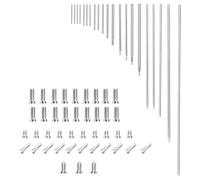 MINAOLULUS Kit Riparazione per Oboe Viti e Bacchette Filettate in Acciaio, Parti Compatte e Portatili per Strumenti a Fiato, Accessori Professionali per Manutenzione Strumenti Legno
