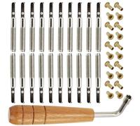 MINAOLULUS Musical Instrument Part, Lyre Tuning Pin, 1 Set di Lyre Harp Replacement Accessory in Legno e Metallo, Smooth with No Burr, per Lyre Harp Player