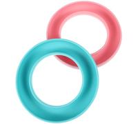 MINAOLULUS Porta Bobina Portatile 2 Pezzi Anello in Gomma per Bobine da Ricamo e Cucito, Organizer Compatto per Macchine da Cucire, Colori Assortiti Azzurro e Rosa