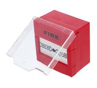 MINAOLULUS Pulsante di Allarme Antincendio Manuale in Plastica Rossa con Reset, Resistente a Detriti e Acqua per Comunicazione di Emergenza e Sicurezza Aziendale