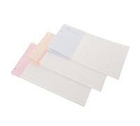 MINAOLULUS Ricariche per Planner Formato A6 a 5 Anelli M5 - Set da 3 Inserti Agenda Giornaliera, Settimanale e Mensile - Carta Perforata 120 G/m² Linee Orizzontali per Pianificazione