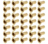 MINAOLULUS Rivetti ad Occhiello in Metallo per Arpa Lira 5mm X 3mm Set 100 Pezzi Rivetti Tubolari Cavi per Corde Strumenti Musicali Riparazione e Restauro Professionale