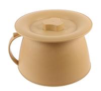 MINAOLULUS Secchio Riutilizzabile Portatile con Coperchio Orinatoio in Plastico P rosa Vaso da Notte senza Bave, Base Piatta per Anziani e Nonni