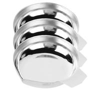 MINAOLULUS Set 3 Pezzi Vassoi per Bilancia in Acciaio Inox, Accessori per Bilancia Elettronica Digitale, Piatti di Pesatura per Gioielli e Alimenti, Adatti a Uso Domestico e Professionale