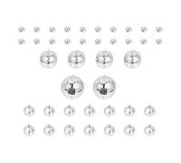 MINAOLULUS Set 40 Pezzi Sfere a Specchio da Discoteca in Vetro e Schiuma, Decorazione per Feste, Matrimoni e Palcoscenici, Palline Riflettenti da Appendere per Interni ed Esterni, Ornamenti