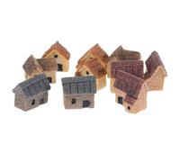 MINAOLULUS Set da 10 Ornamenti in Resina per Mini Case da Giardino, Decorazioni per Micro Paesaggi e Fatati, Accessori per Esterni e Arredamento Giardino Stile Casuale
