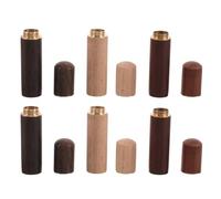 MINAOLULUS Set di Organizer per Cucito in Legno 6 Pezzi, Scatola Porta Aghi da Cucito e Contenitore per Ricamo Portatile, Tubo Porta-Aghi per Lavori Artigianali e Kit da Cucire a