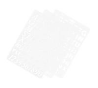 MINAOLULUS Stencil Lettere Grandi Riutilizzabili in Plastica Set 3 Pezzi B5, Modelli di Pittura Alfabeto per Fai da Te, Stencil per Disegno Creativo su Carta Tessuti e Mobili