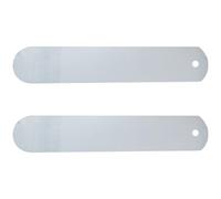 MINAOLULUS Strumento per Impostazione Calzini 2 Pezzi in Alluminio 7,5x45 Cm Foro per Appenderli, Tavola Dritta per Sublimazione e Termopressatura, Accessorio per Calzini Fai da Te e